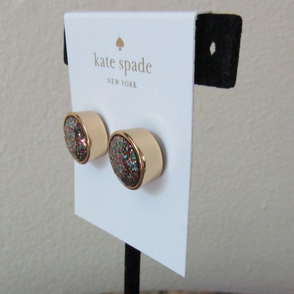 Kate Spade Glitter Gumdrop Stud Earring - Picture 3 of 4